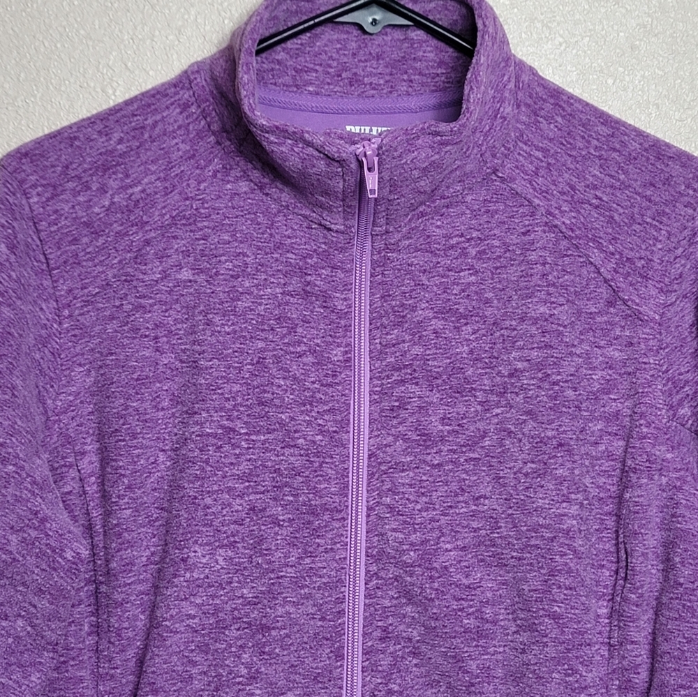Duluth Trading Woman's Sz L Purple Fleece Jacket - Picture 4 of 9